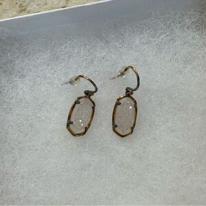 Elegant Gold and Silver Drop Earrings (MOCK Kendra Scott)